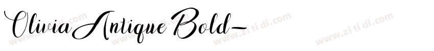 OliviaAntique Bold字体转换